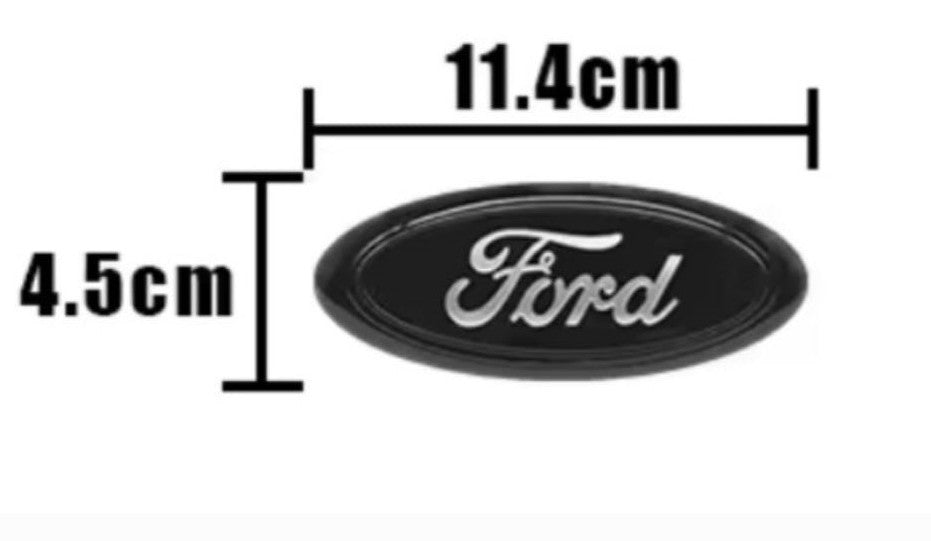 Emblema Ford negro brillo