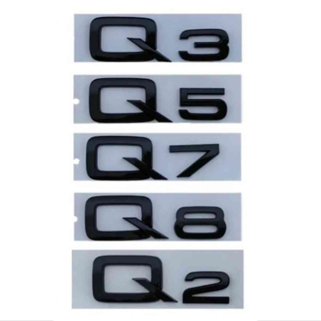 Emblema audi Q2 Q3 Q5 Q7 Q8 negro brillo