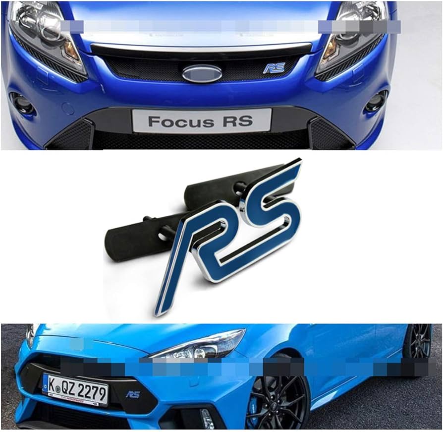 Emblema RS Ford parrilla azul
