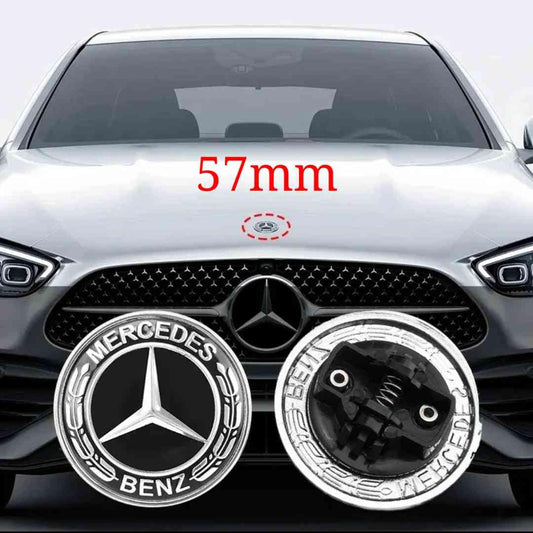 Mercedes Emblema capo 57mm negro