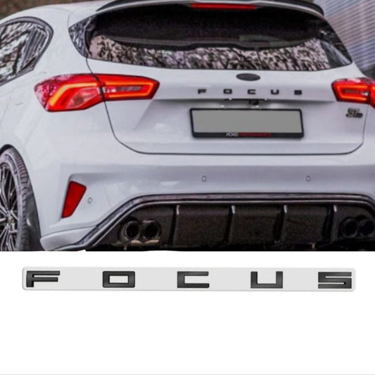 Letras Ford FOCUS negro brillo