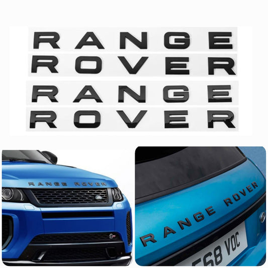 Letras RANGE ROVER negro mate o brillo