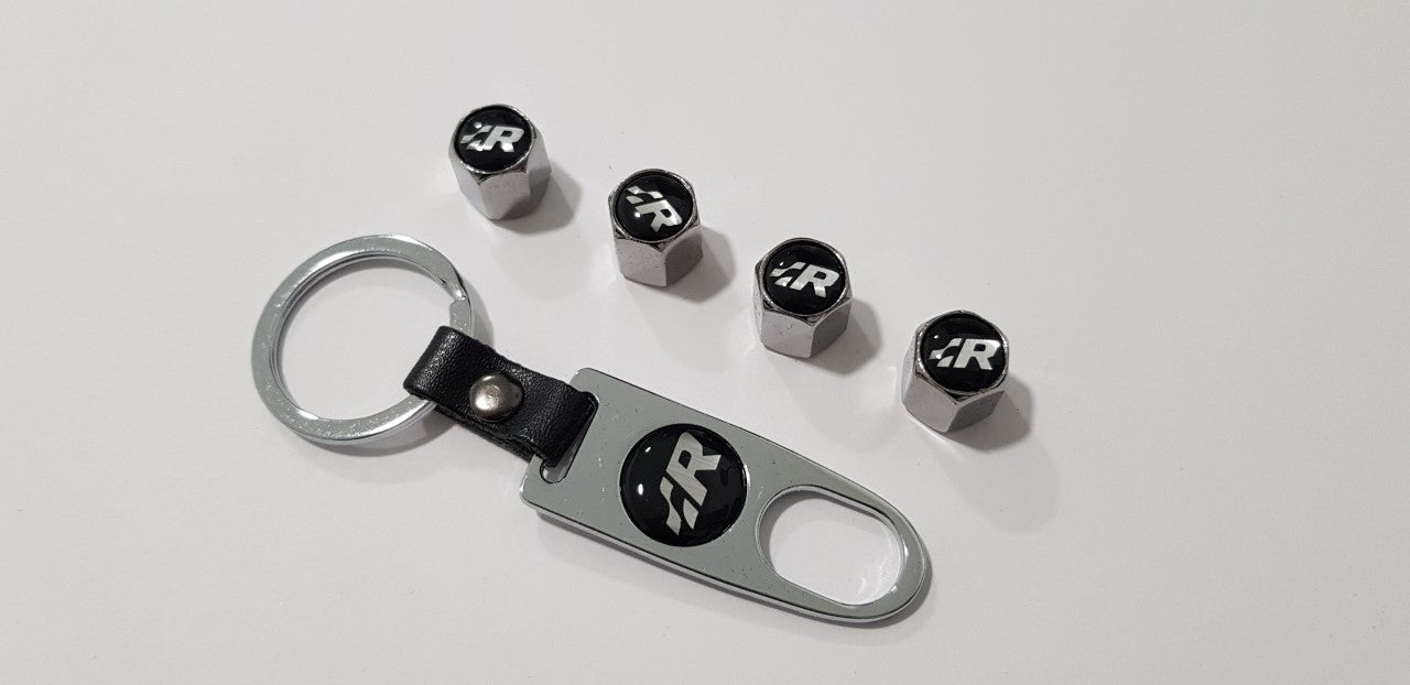 Emblema R32, R,volante o llavero tapones