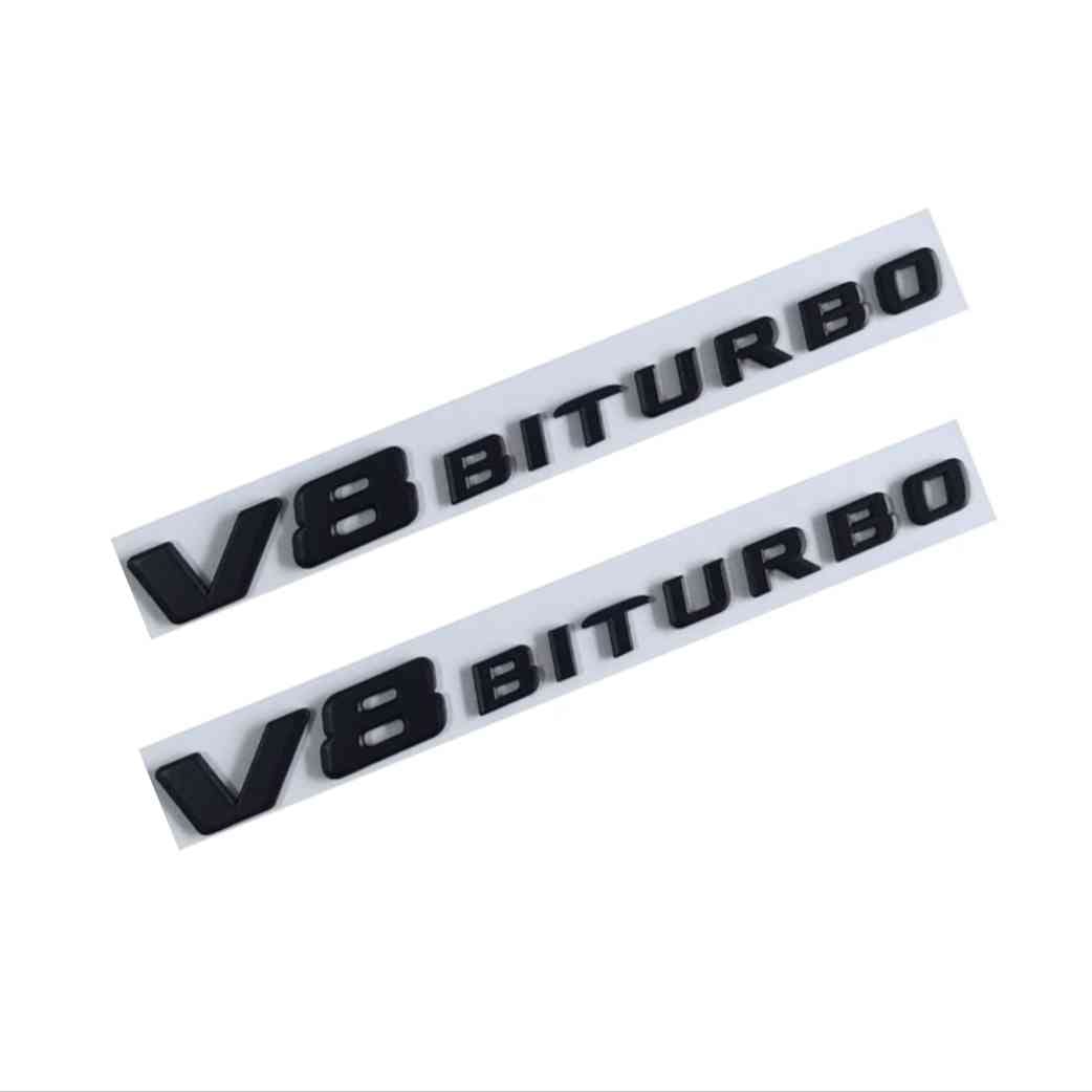 Emblema V8 BITURBO laterales