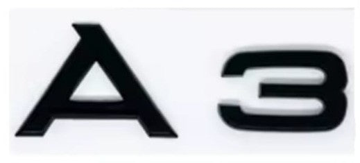 Emblema Audi A1 A3 A4 A5 A6 negro brillo