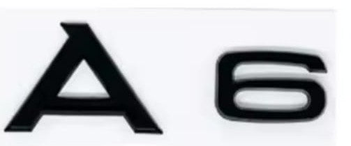 Emblema Audi A1 A3 A4 A5 A6 negro brillo