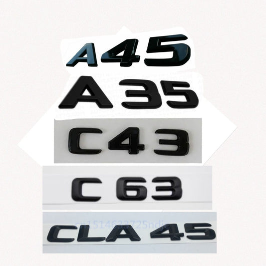 Emblema A45 A35 C63 C43 CLA45 negro