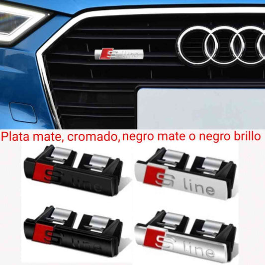 Emblema Sline parrilla plata, cromado o negro