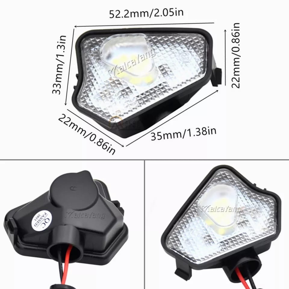 Mercedes luz Led blanca retrovisor cortesia