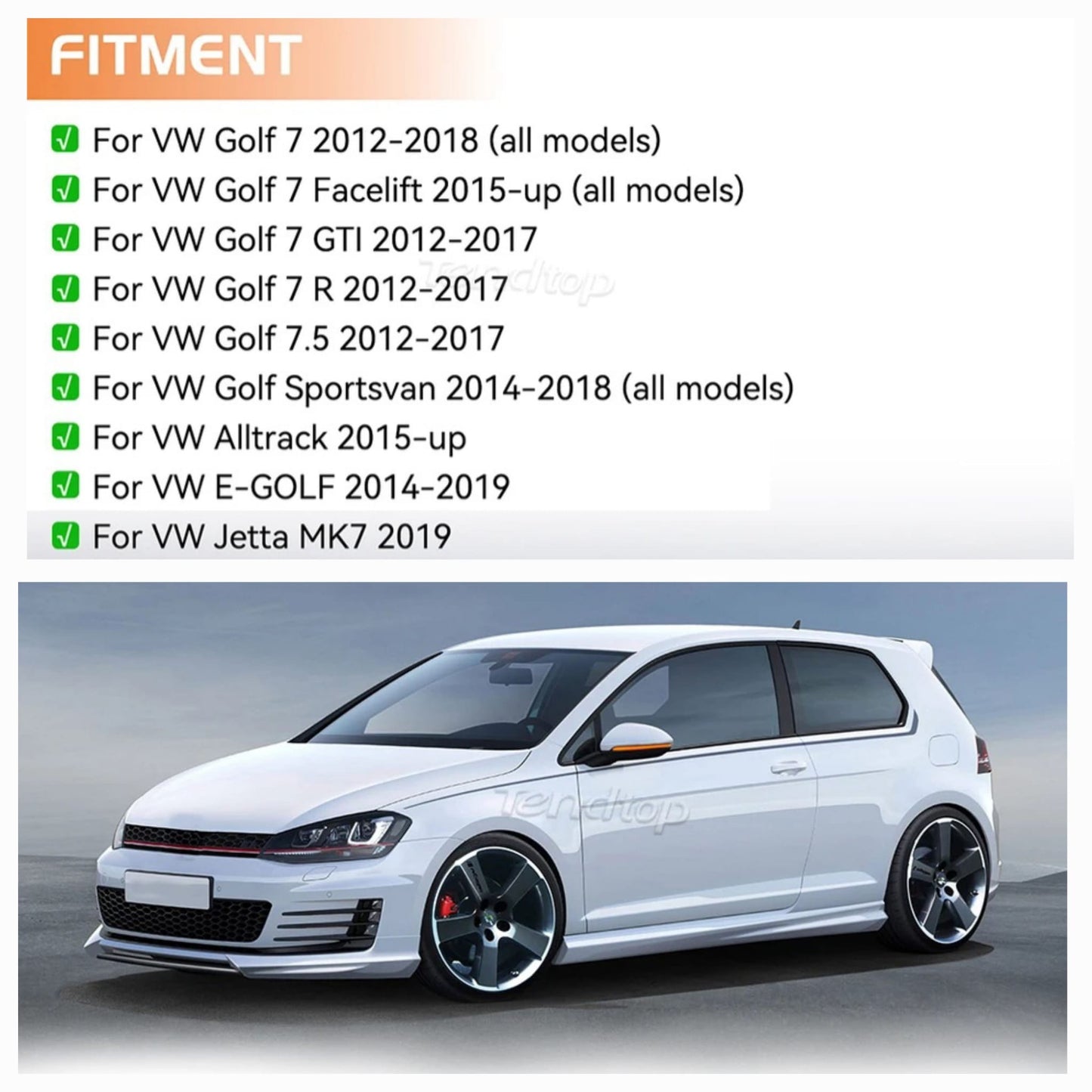 Intermitente dinamico VW Golf MK7