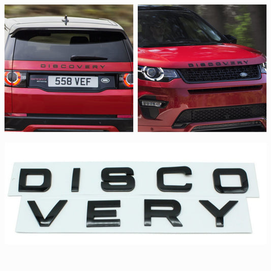 Letras DISCOVERY Range Rover negro brillo