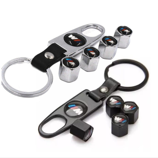 Llavero BMW M + tapones negro o plata