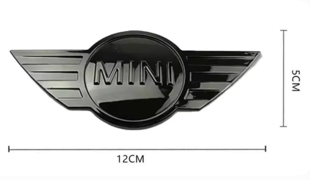 Emblema Mini negro brillo