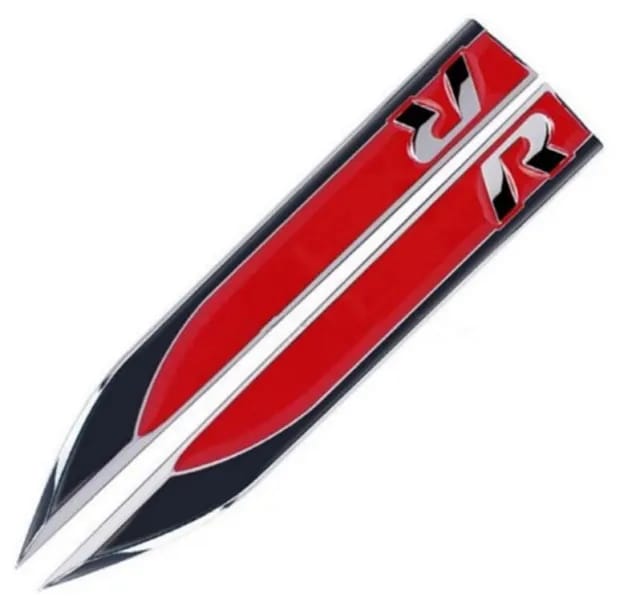 Emblemas R laterales negro o rojo