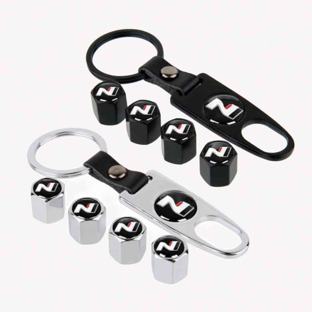 N llavero con tapones hyundai negro o plata