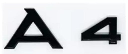 Emblema Audi A1 A3 A4 A5 A6 negro brillo