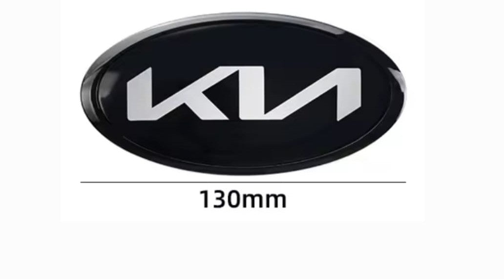 KIA emblema o letras negro brillo