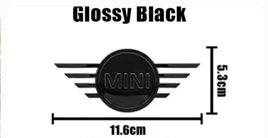Emblema Mini negro brillo