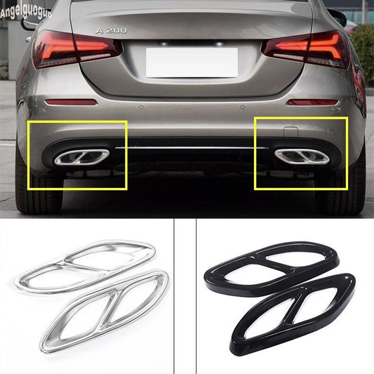 tubos Mercedes plata o negro