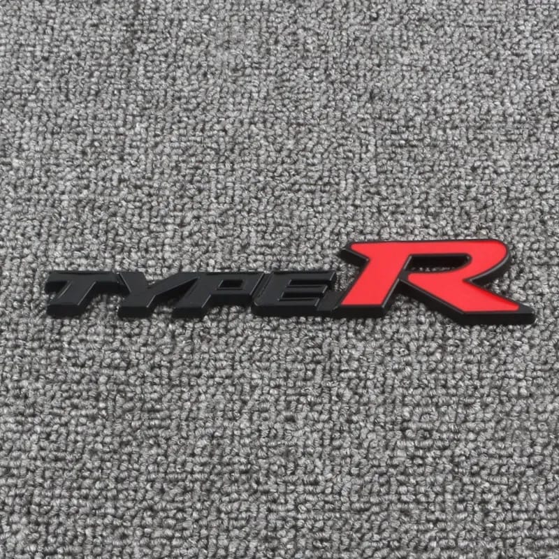 Emblema Type R honda trasero o negro