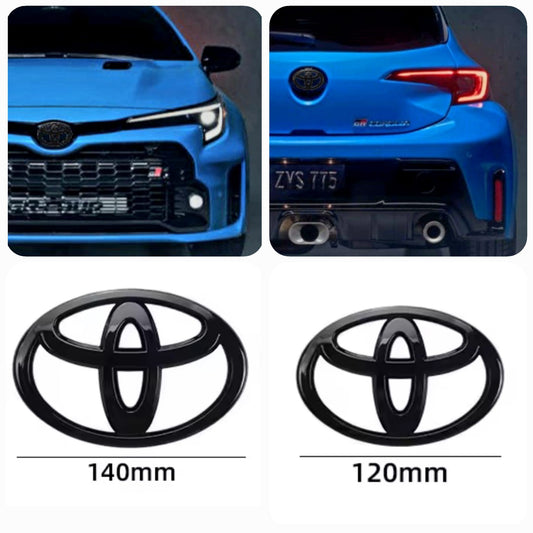 Toyota emblema negro brillo